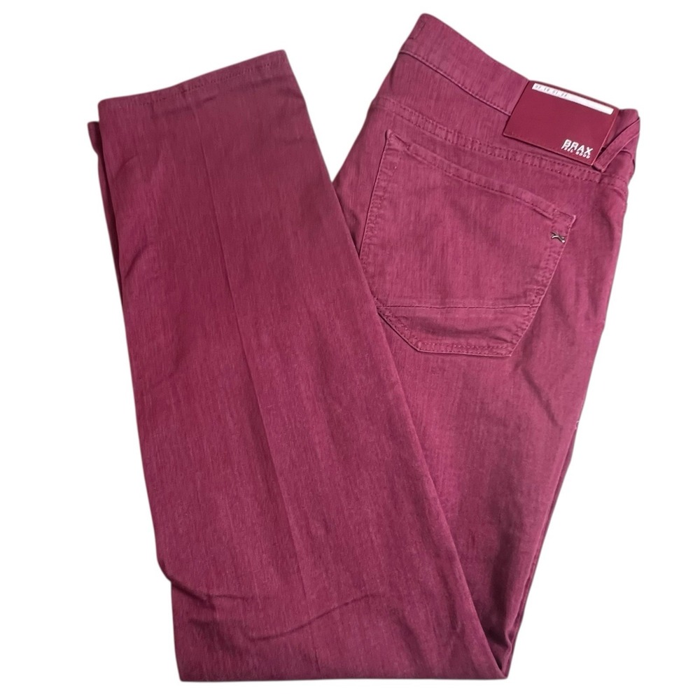 Brax Mens 38X29.5 Red Chuck Hi-Flex Straight‎ Leg Jeans (Tag38X34)